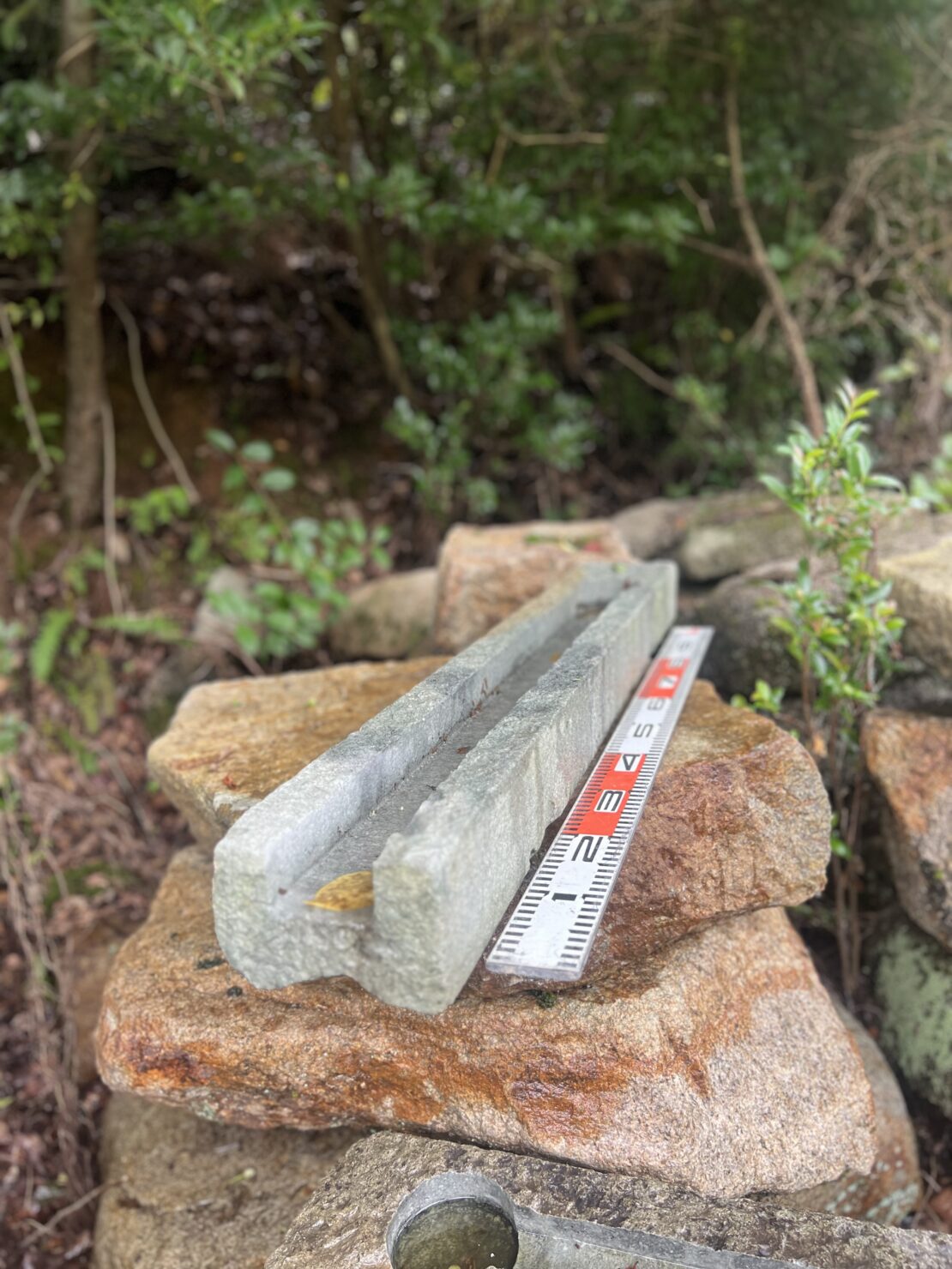 宝殿龍山石の樋石