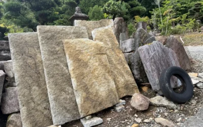 花崗岩の荒割り石