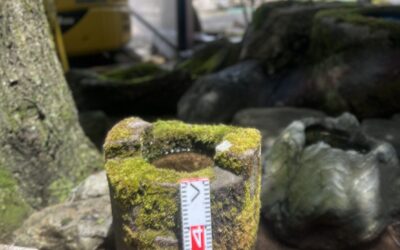 手桶型の手水鉢 手桶型の手水鉢